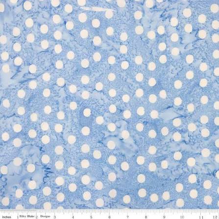 Expressions Neon Pop Light Cornflower batik quilting fabric by Riley Blake
