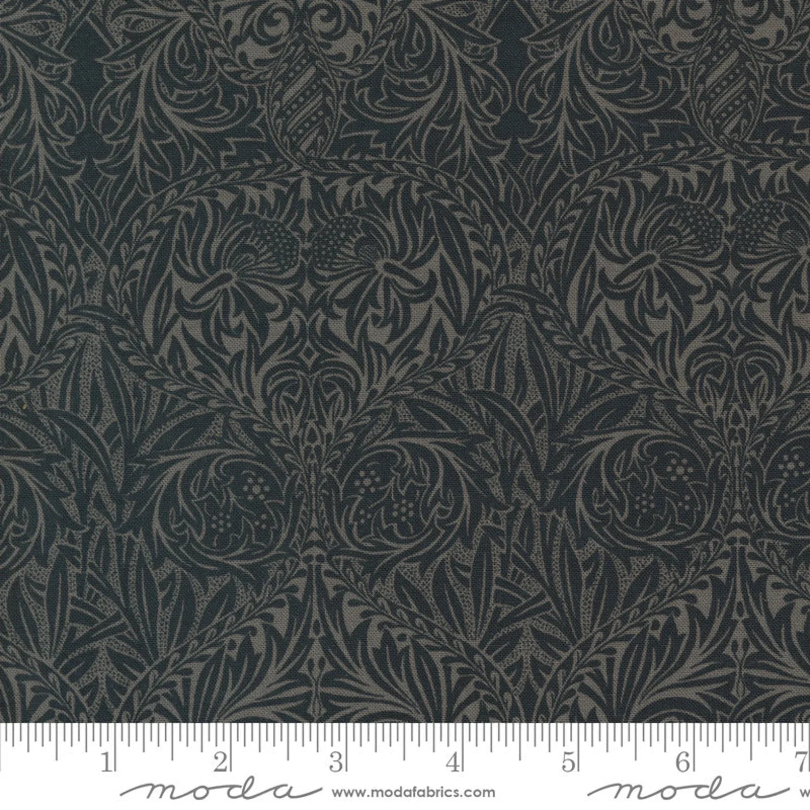 Nevermore Lace Gray Halloween quilting fabric by Andover Fabrics