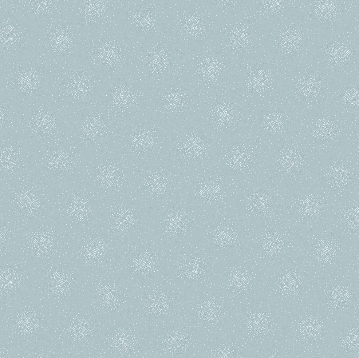 FIGO Fabrics The Botanist Sunflower Blue quilting fabric — sunflower blooms in serene blue
