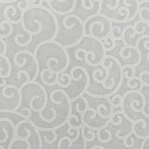 Tone on Tone 108" Supreme Backings - White on White - Swirls Wideback Fabric Per Yard