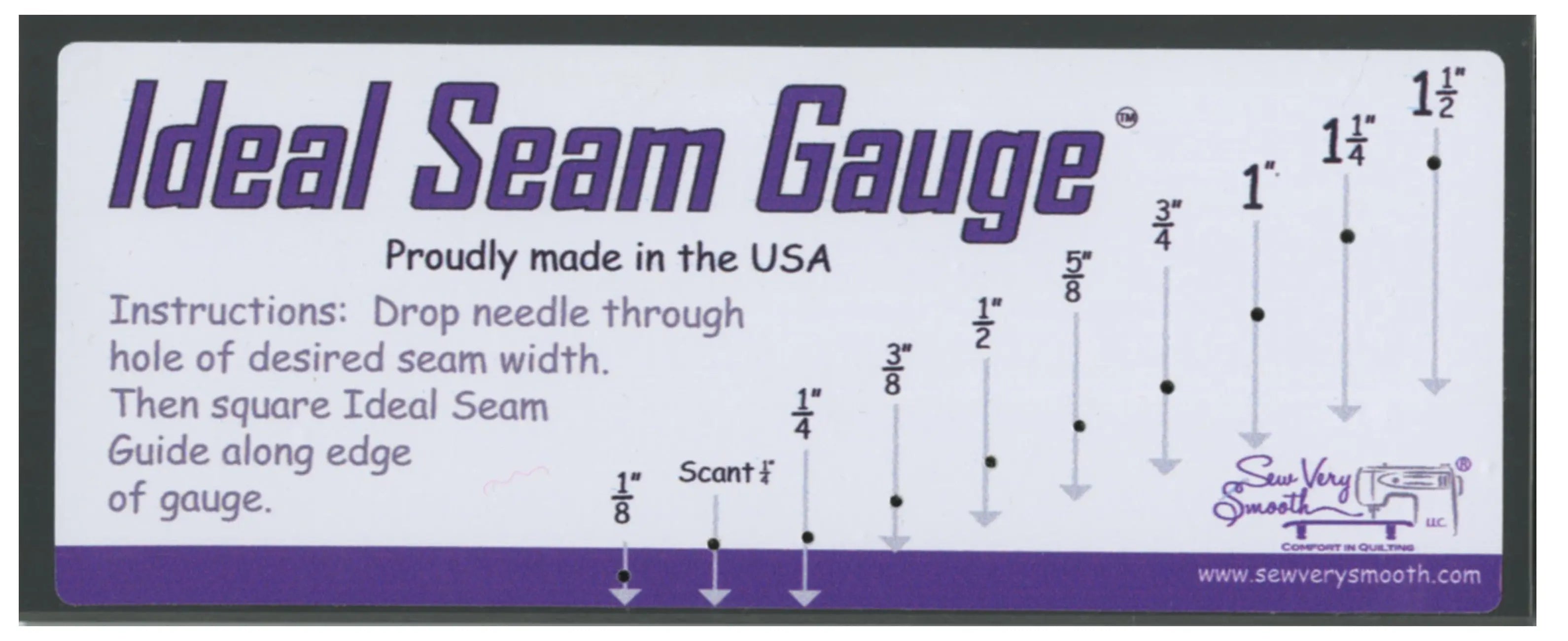 Ideal Seam Gauge - Linda's Electric Quilters