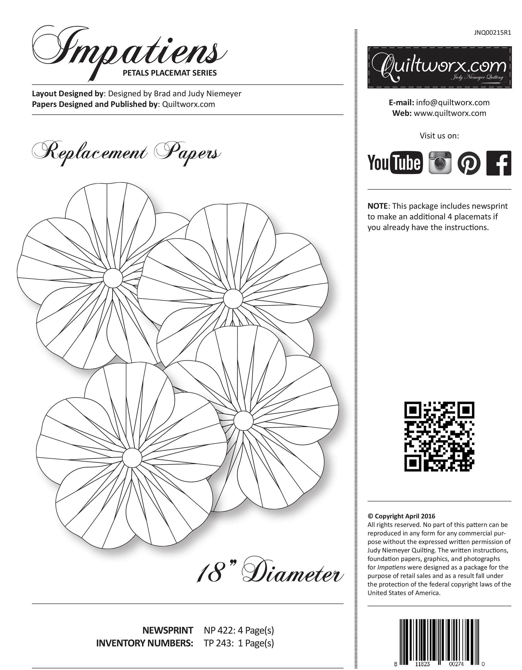 Impatiens Replacement Papers