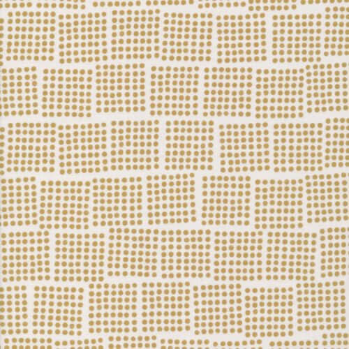 Cloud9 Imprint domino gold organic quilting cotton by the yard