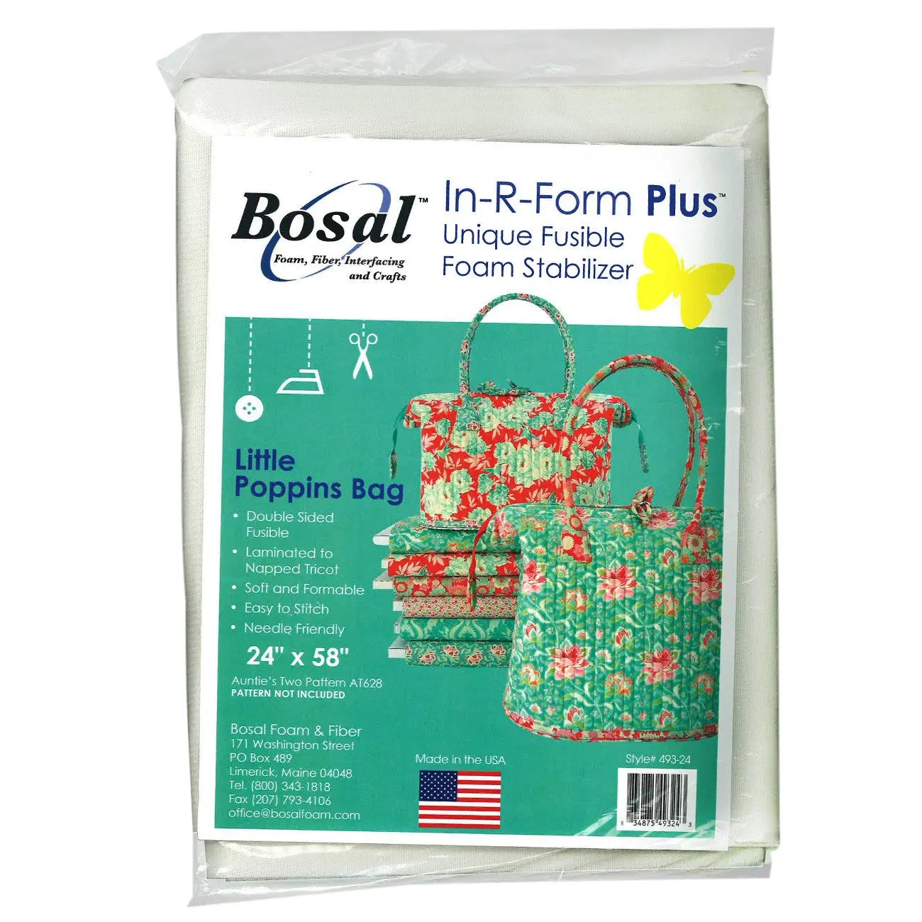 In R Form Double Sided Fusible Little Poppins Bag - Linda's Electric Quilters