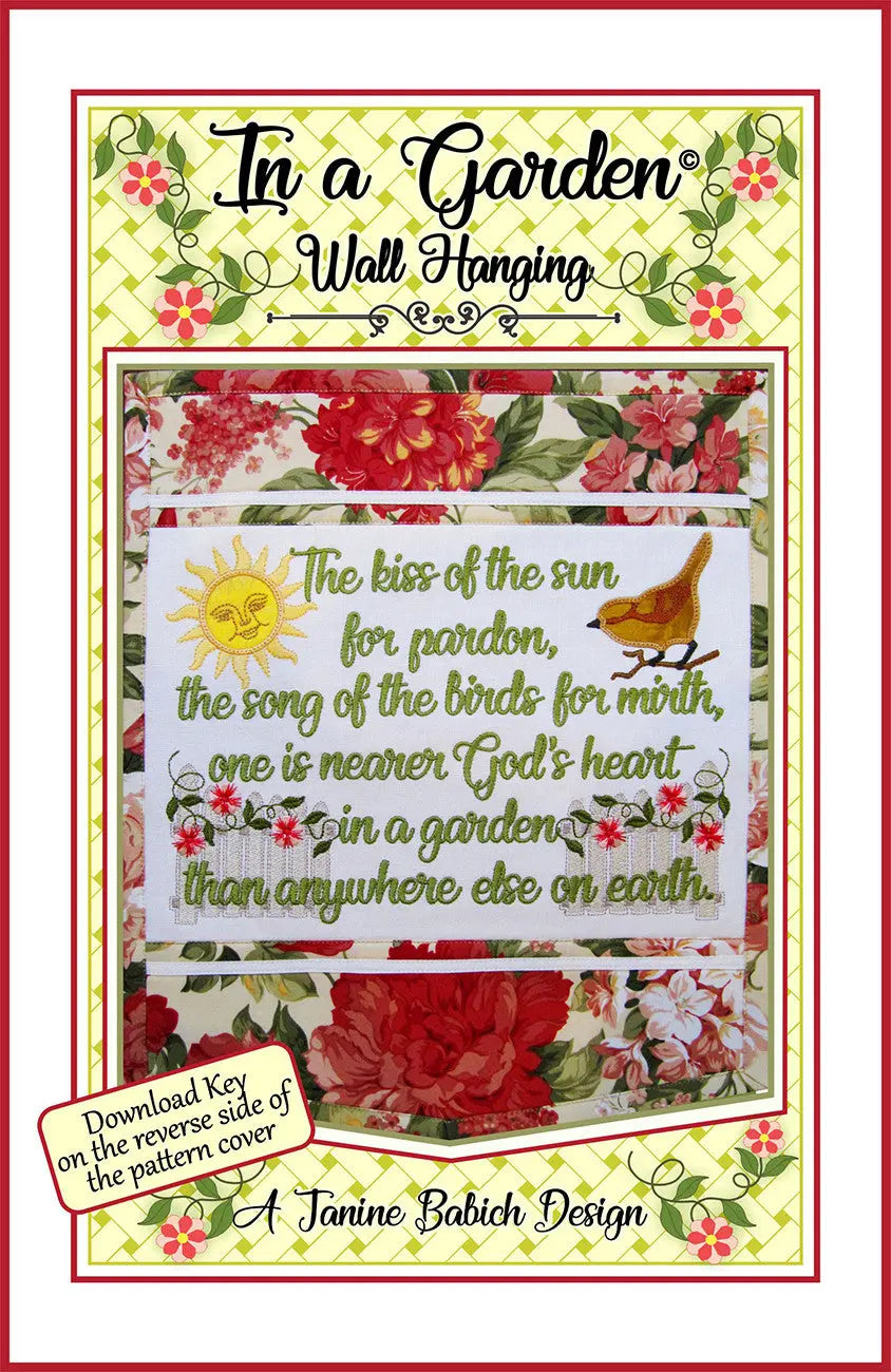 In a Garden Wall Hanging - Linda's Electric Quilters