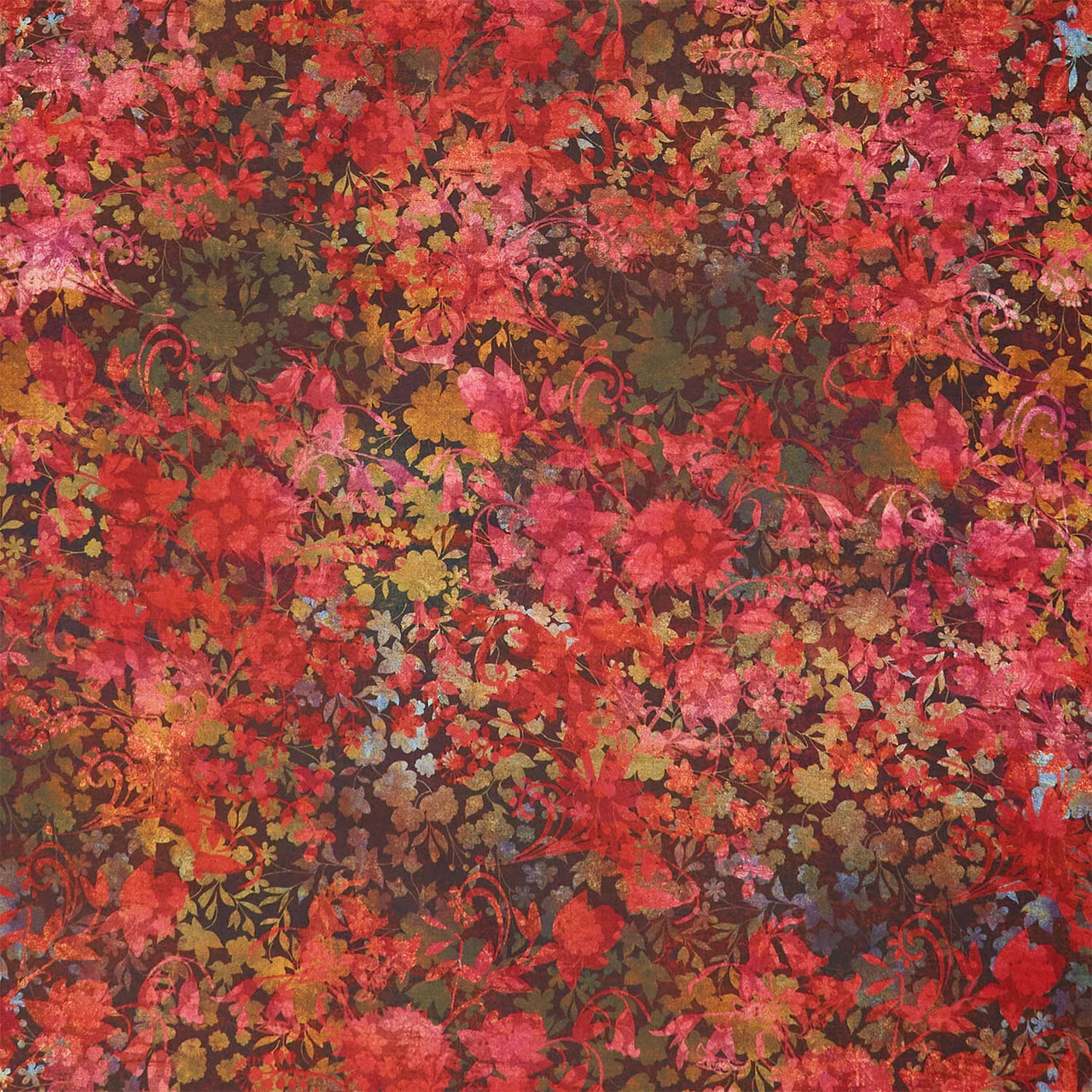 Evanescence Bouquet Spice quilting fabric by In The Beginning