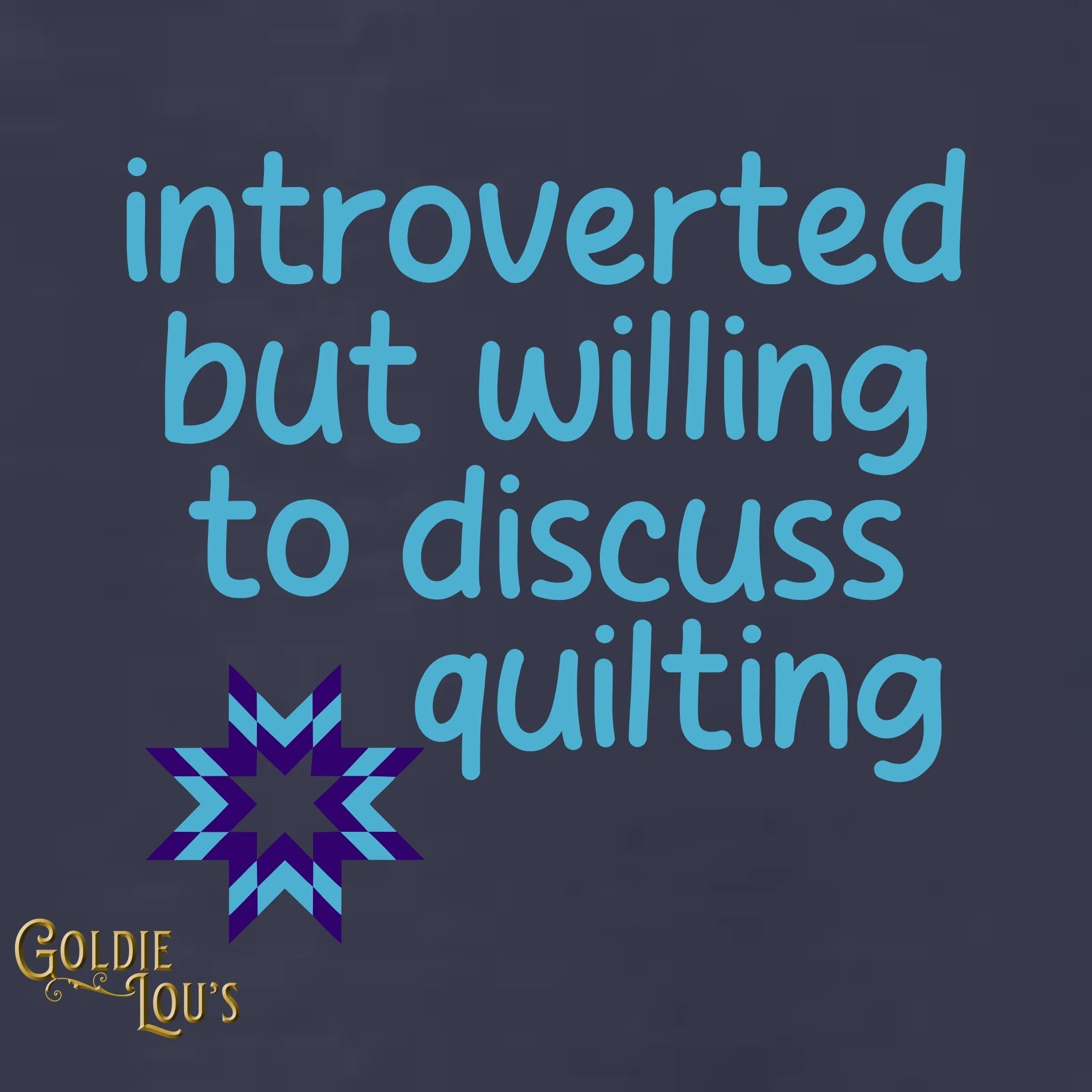 Introverted Quilter V-Neck T-shirt