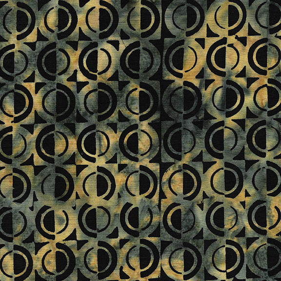 Island 112034796 1/2 Circle-Black 45" Fabric Per Yard