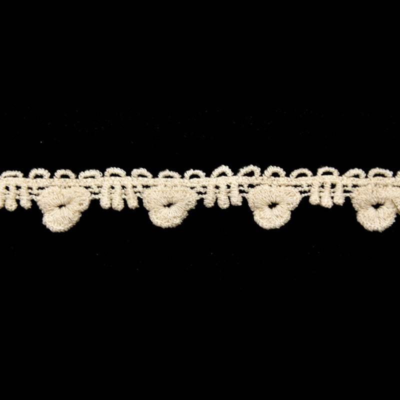 Ivory Floral Crochet Lace Trim, 1.38" X 5 Yards – Vintage Flower Lace Fringe for Sewing, Crafts & Baby Clothes
