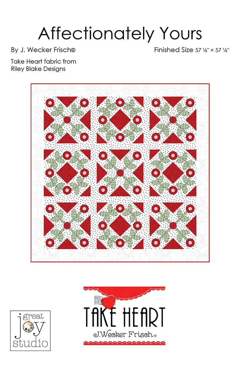 J Wecker Frisch Affectionately Yours Quilt Pattern - Linda's Electric Quilters
