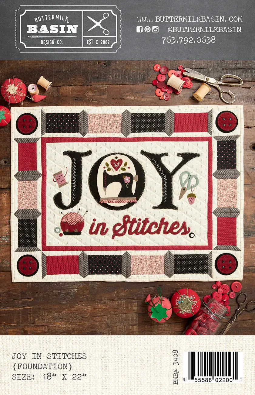 JOY in Stitches - Foundation - Linda's Electric Quilters