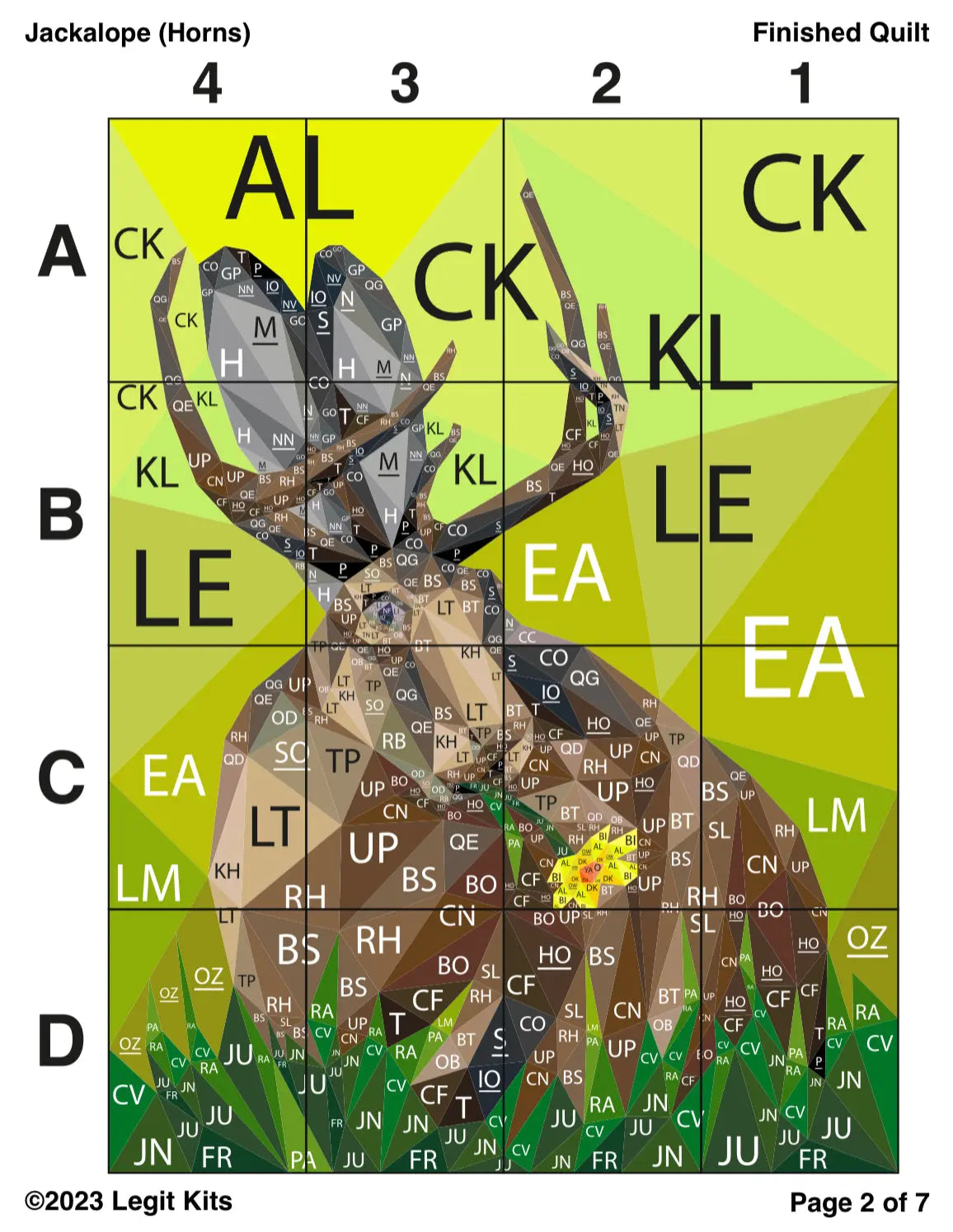 Jackalope Quilt Kit - Linda's Electric Quilters