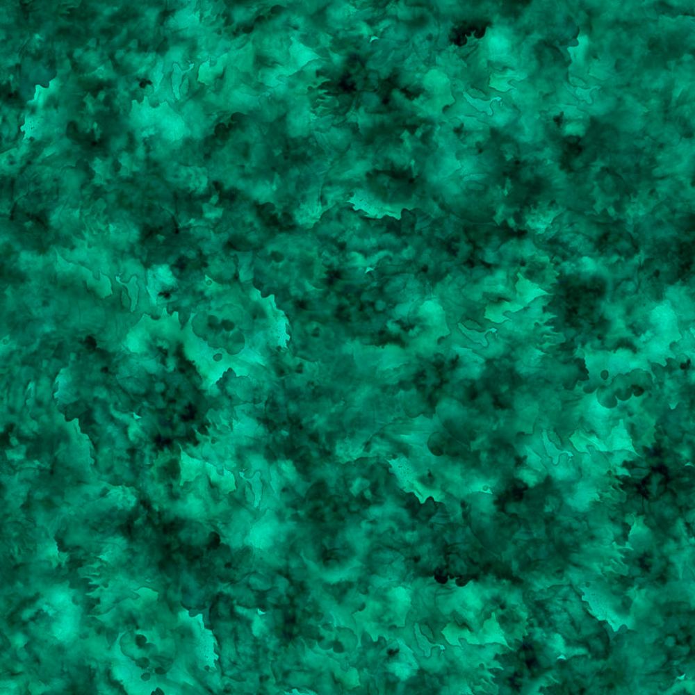 Jade Quilt Backing - Water Color 108" Wide Cotton Fabric Per Yard