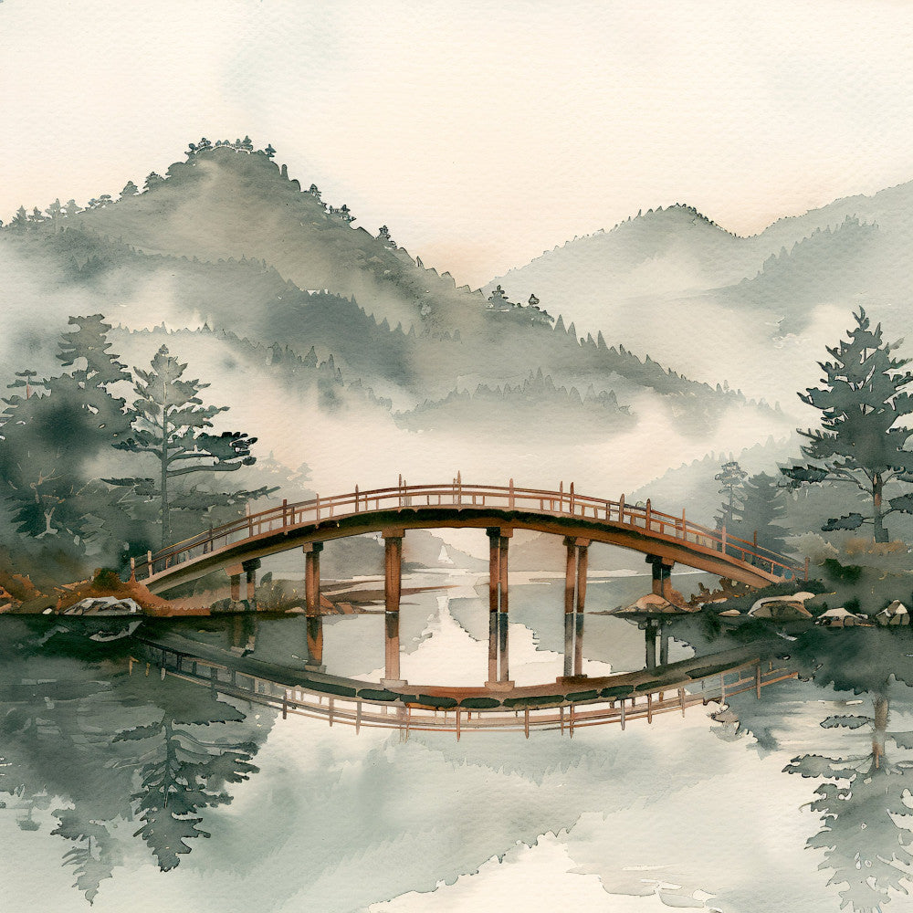 Japandi Art Nature Fabric Panel 15