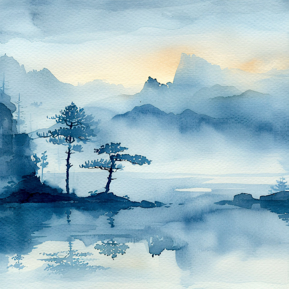 Japandi Art Nature Fabric Panel 16