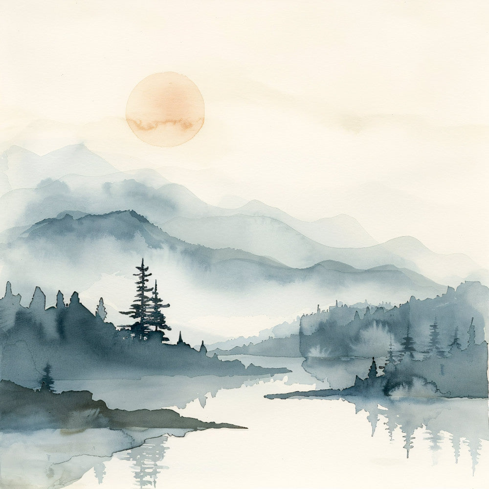 Japandi Art Nature Fabric Panel 17