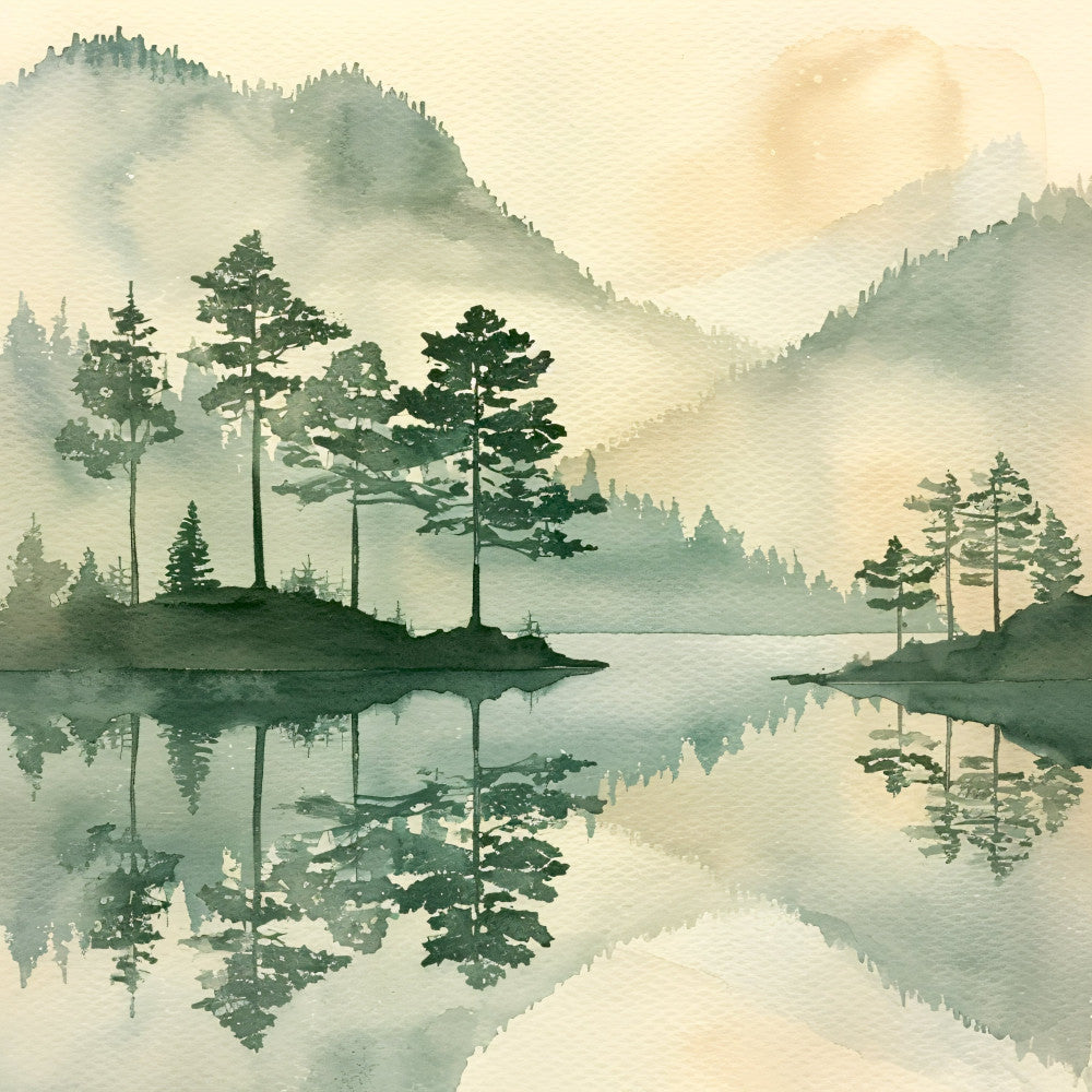 Japandi Art Nature Fabric Panel 18