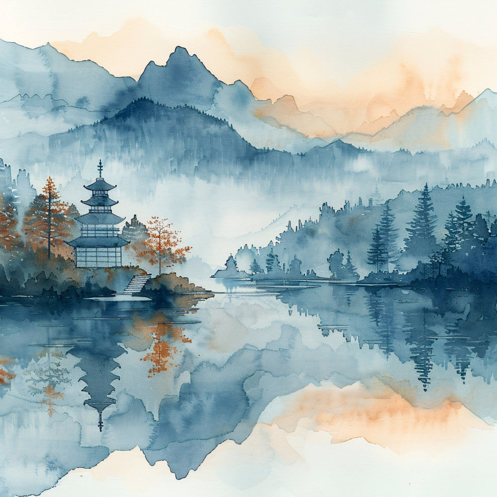 Japandi Art Nature Fabric Panel 20