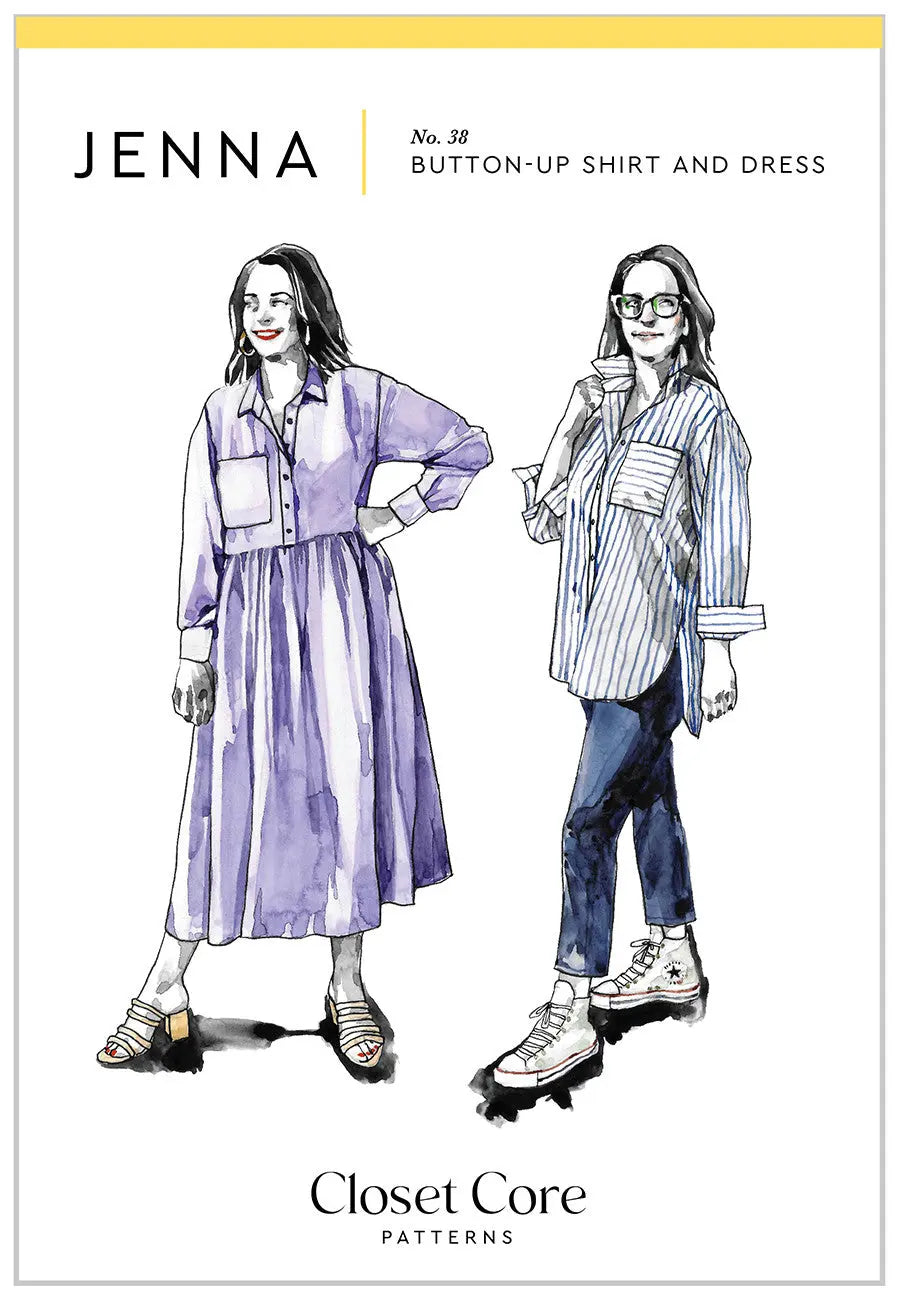 Jenna Button Up Shirt and Dress - Linda's Electric Quilters