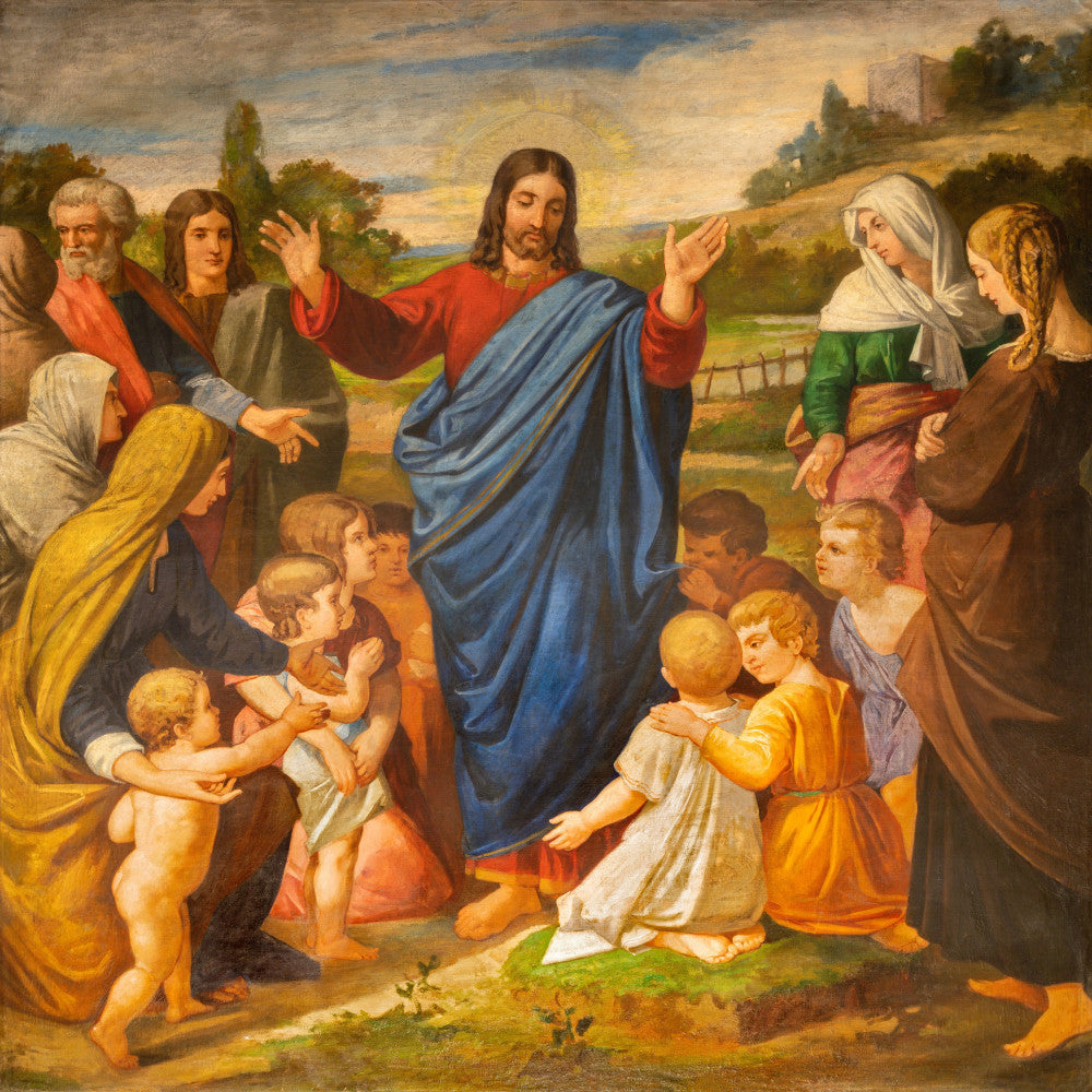 Jesus Preaching Fabric Panel 1