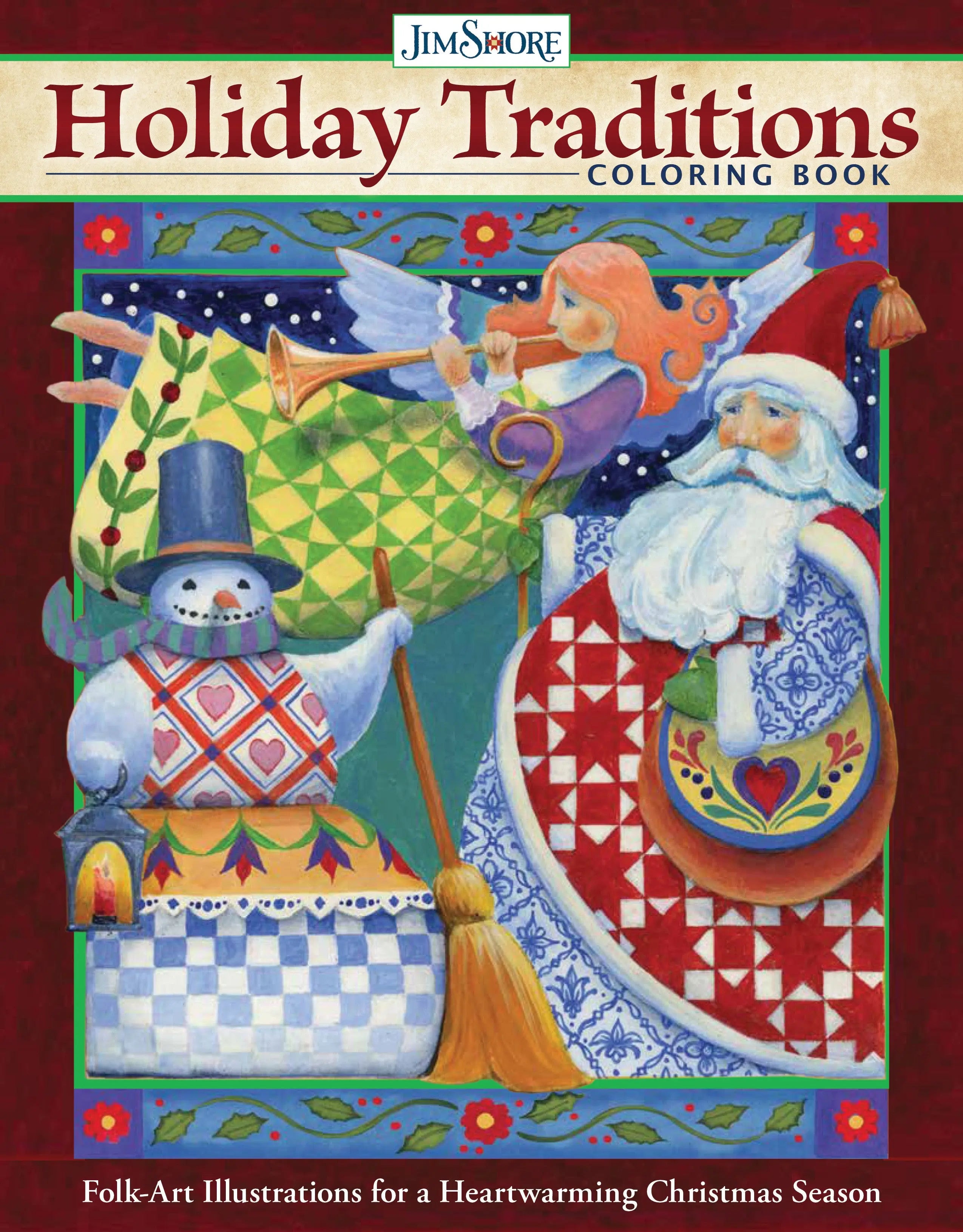 Jim Shore Holiday Traditions Coloring Book - Linda's Electric Quilters
