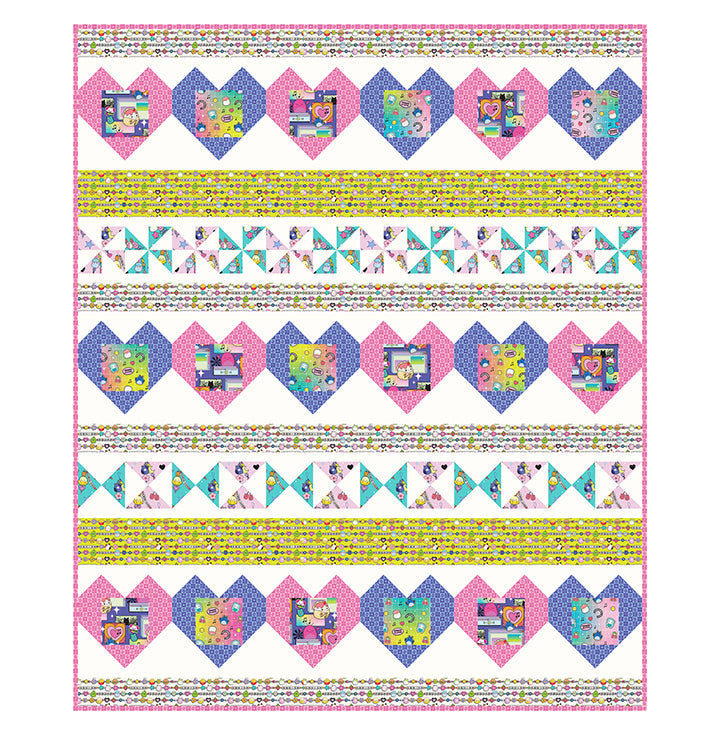 Joyful 44"/45" Cotton Fabric Pattern/Panel
