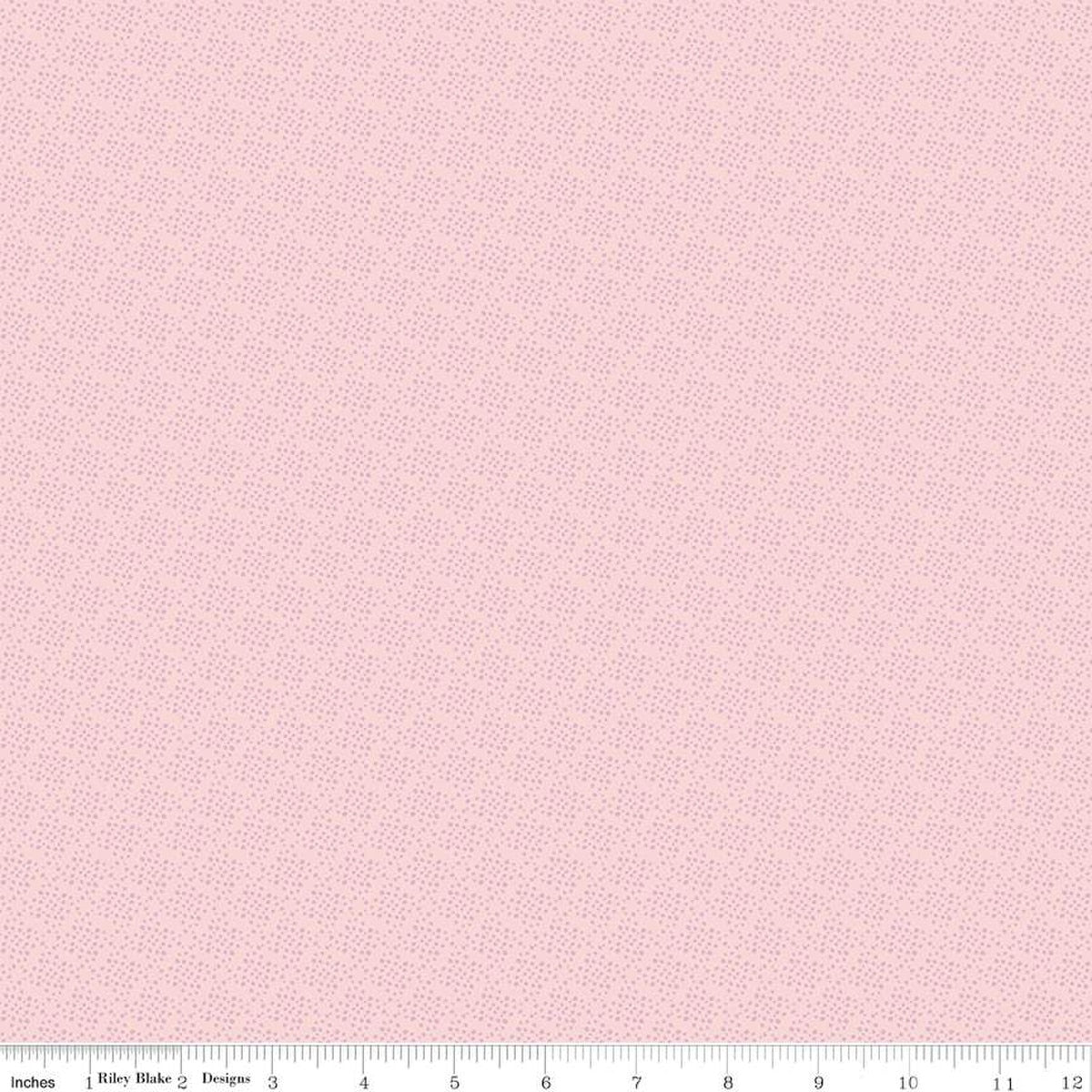 Juju's Petals Dots Pink Cotton 43"/44" Fabric Per Yard