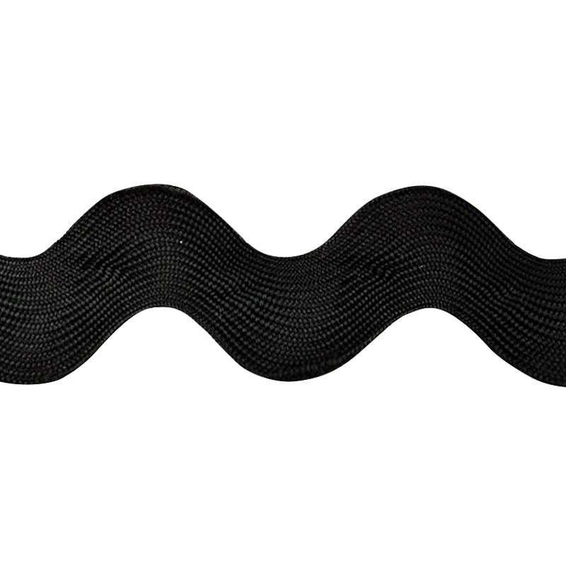Jumbo Rick Rack Collection - 38mm Width (15 Yard Roll) - BRC-38MM-02 Black