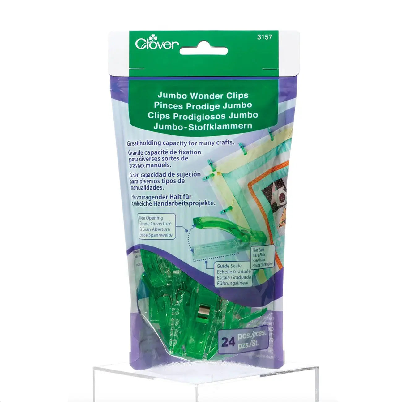 Jumbo Wonder Clips 24ct - Linda's Electric Quilters