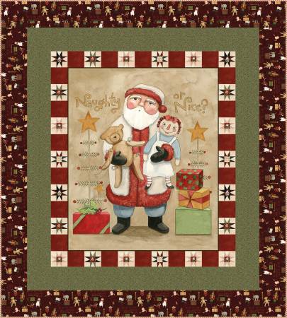 Riley Blake Naughty or Nice Panel Quilt Kit