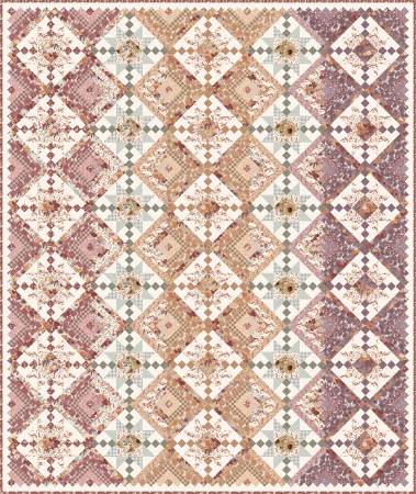 Riley Blake Evening on the Prairie Laura's Log Cabin quilt kit — 84 x 100 inch