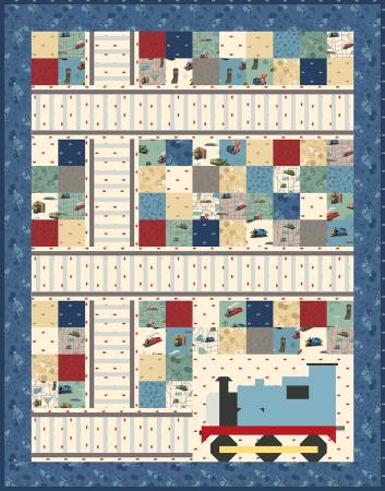 Riley Blake Thomas & Friends 80th Anniversary Thomas the Tank Railway quilt kit