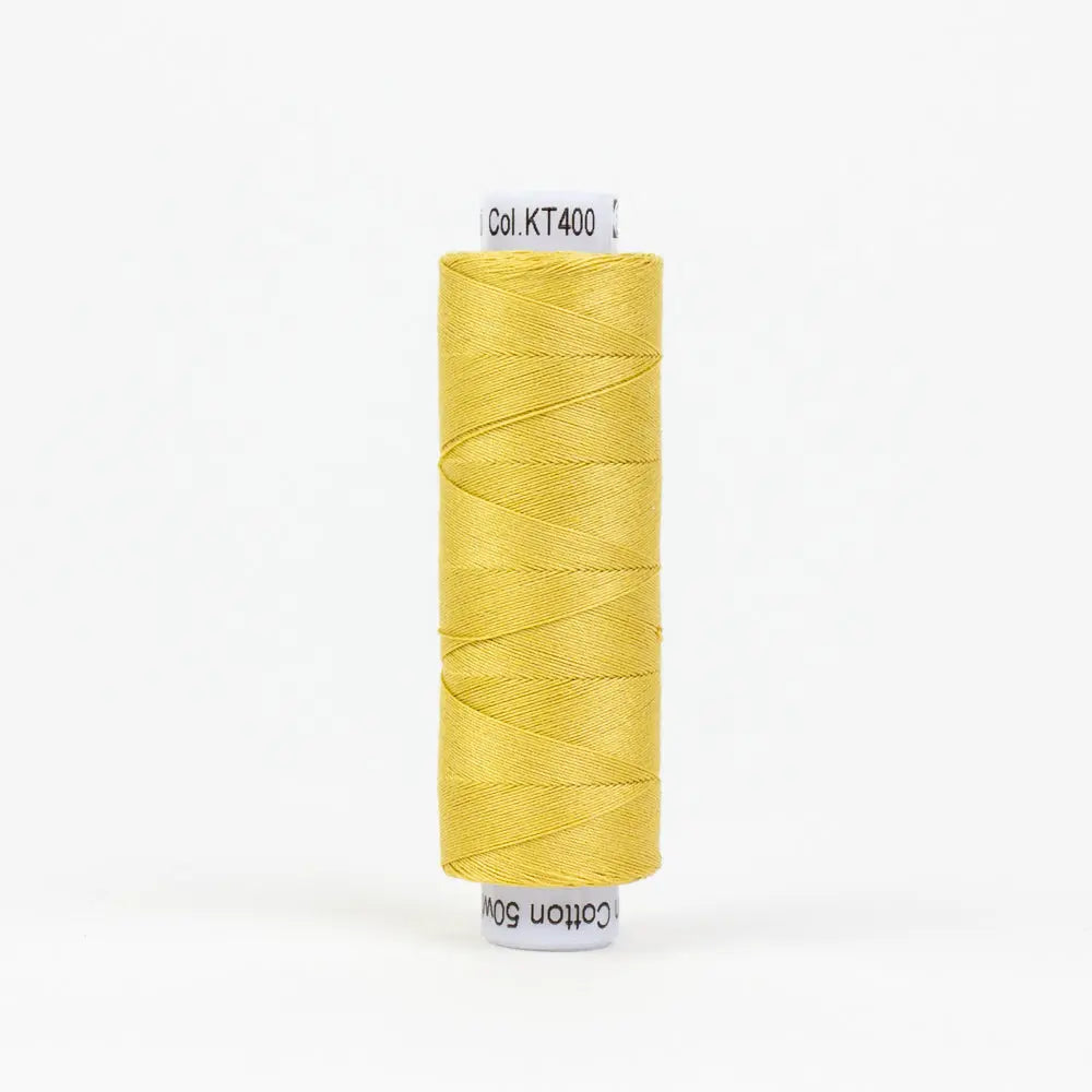 KT400 - Konfetti™ 50wt Egyptian Cotton Gold Thread WonderFil USA