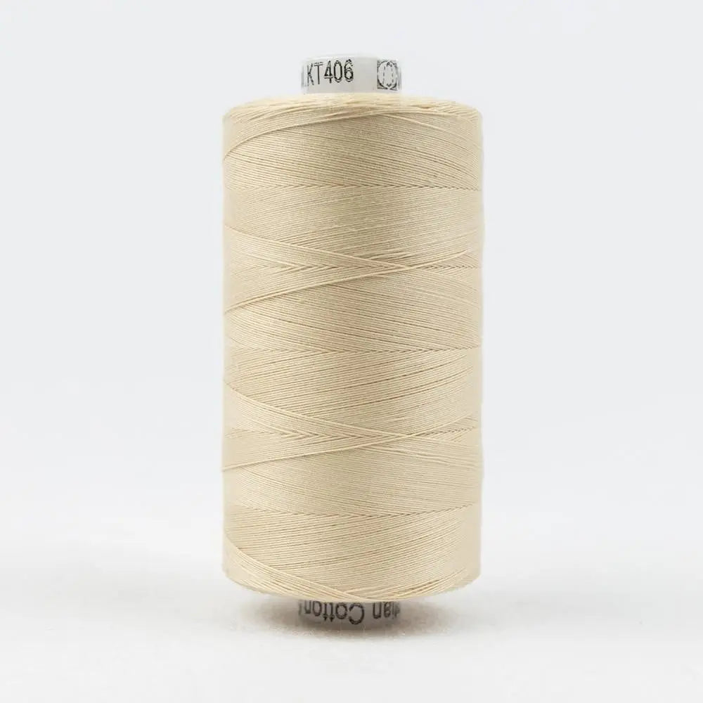 KT406 - Konfetti™ 50wt Egyptian Cotton Ivory Thread WonderFil USA