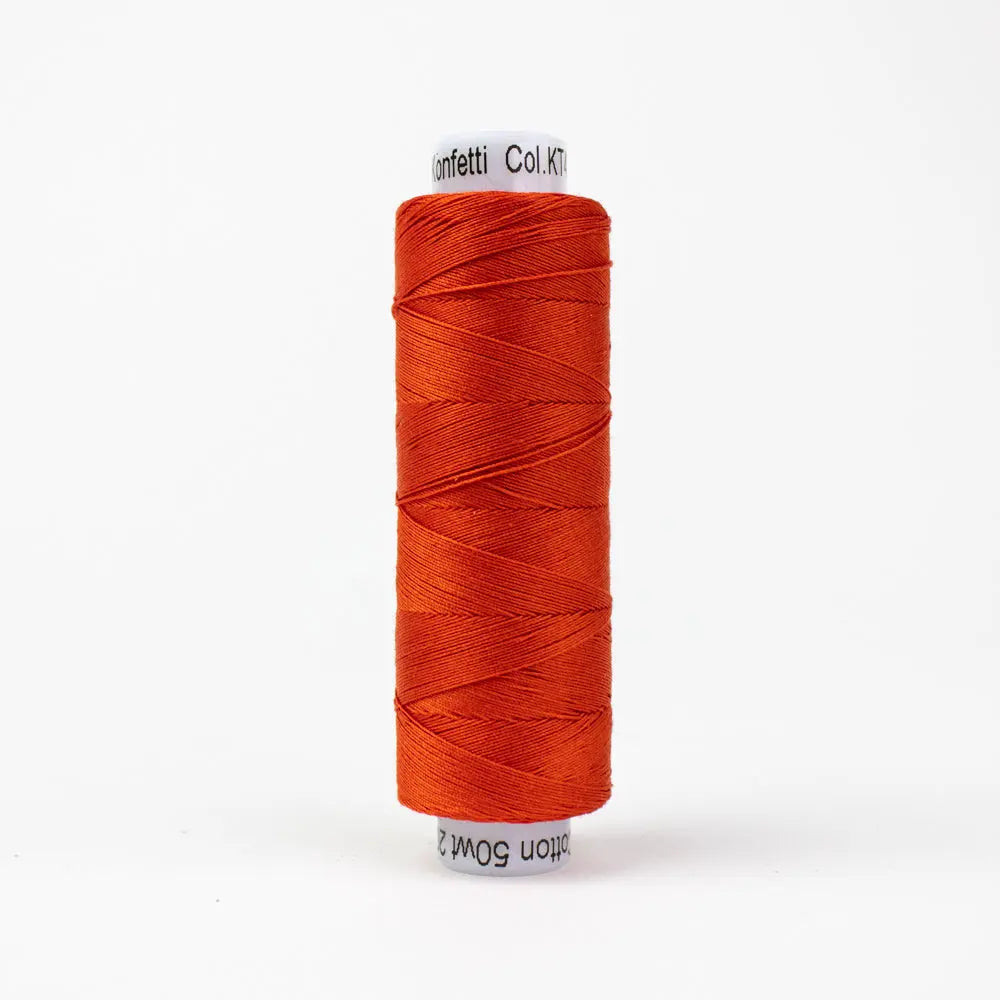 KT417 - Konfetti™ 50wt Egyptian Cotton Thread Volcano WonderFil USA