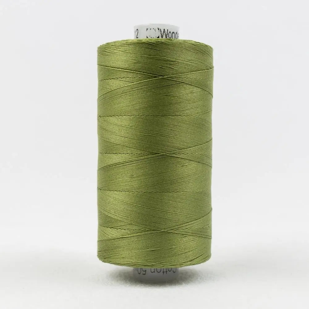 KT612 - Konfetti™ 50wt Egyptian Cotton Olive Green Thread WonderFil USA