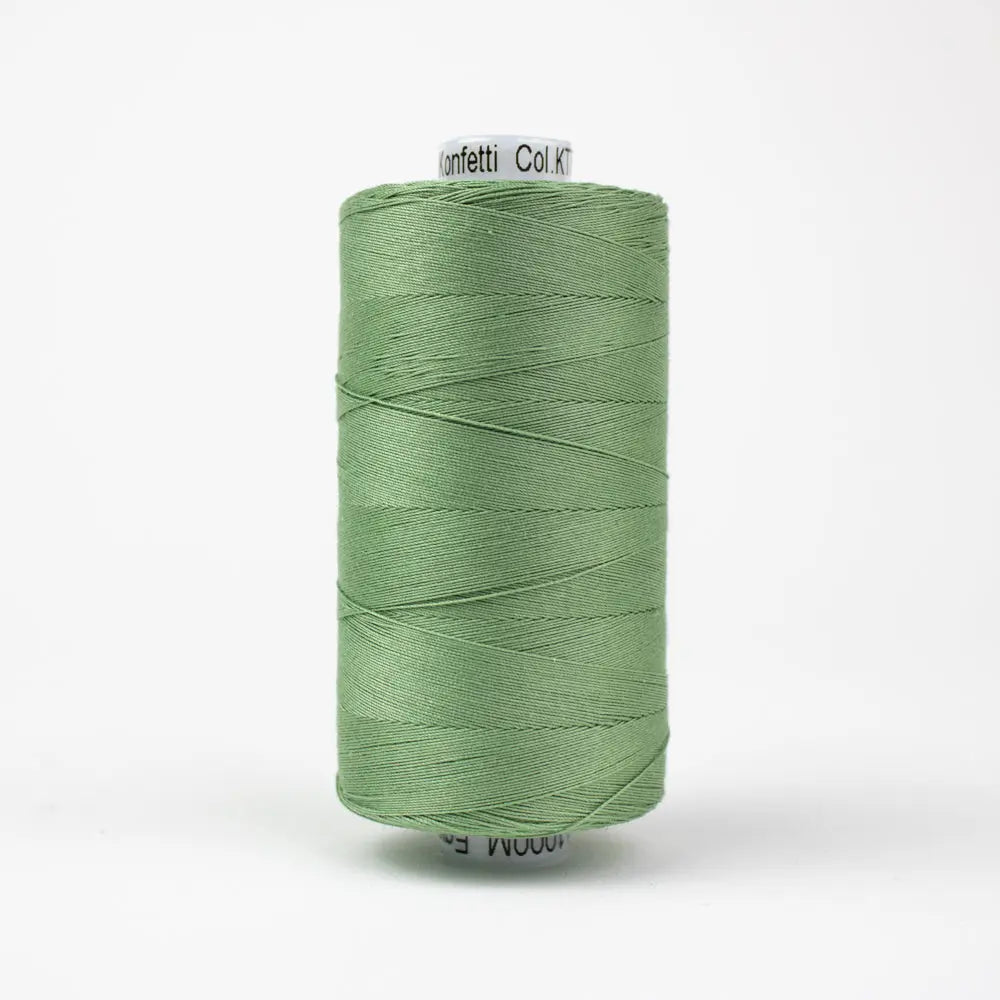 KT717 - Konfetti™ 50wt Egyptian Cotton Thread Army Green WonderFil USA
