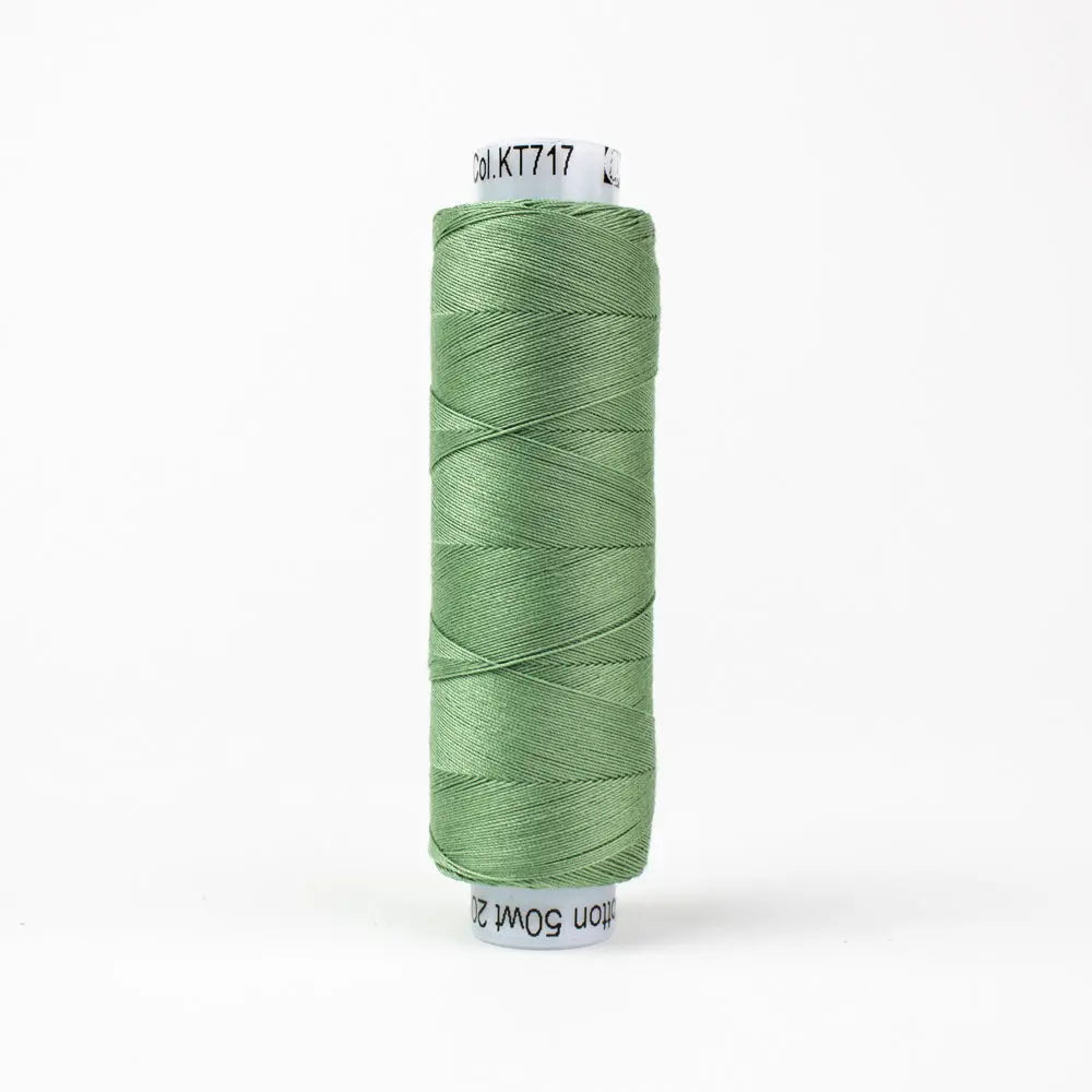 KT717 - Konfetti™ 50wt Egyptian Cotton Thread Army Green WonderFil USA
