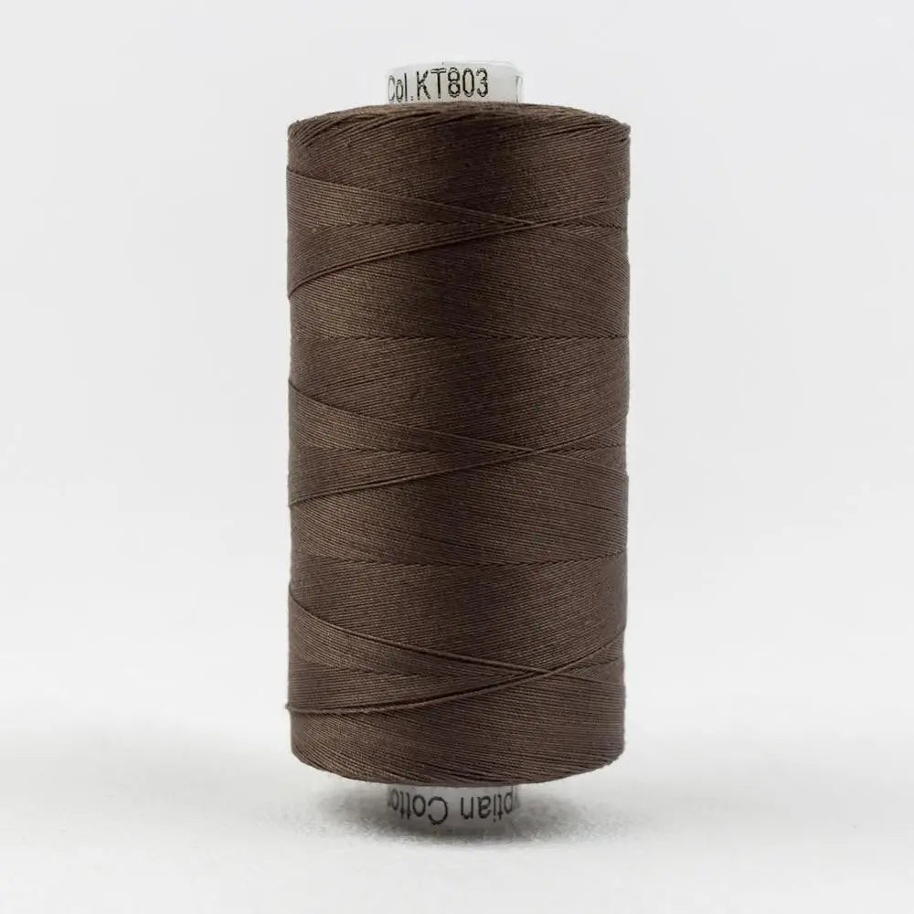 KT803 - Konfetti™ 50wt Egyptian Cotton Dark Brown Thread WonderFil USA