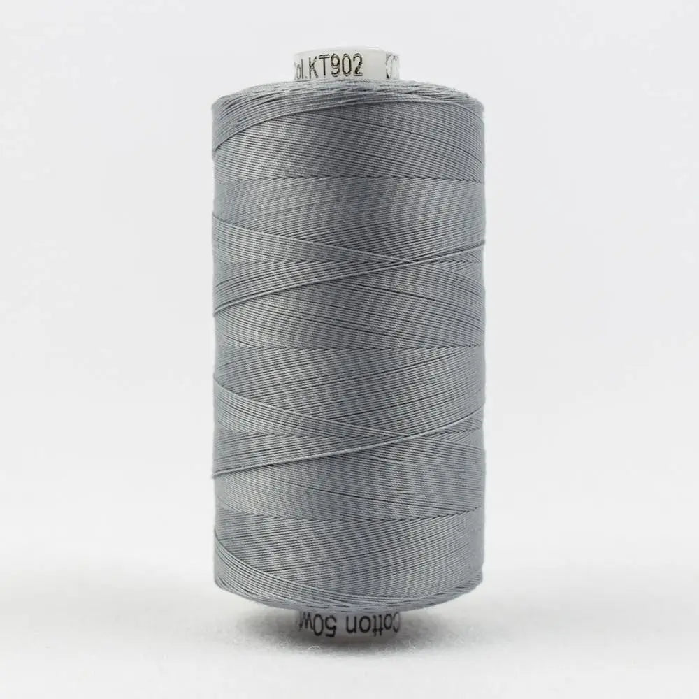 KT902 - Konfetti™ 50wt Egyptian Cotton Medium Grey Thread WonderFil USA
