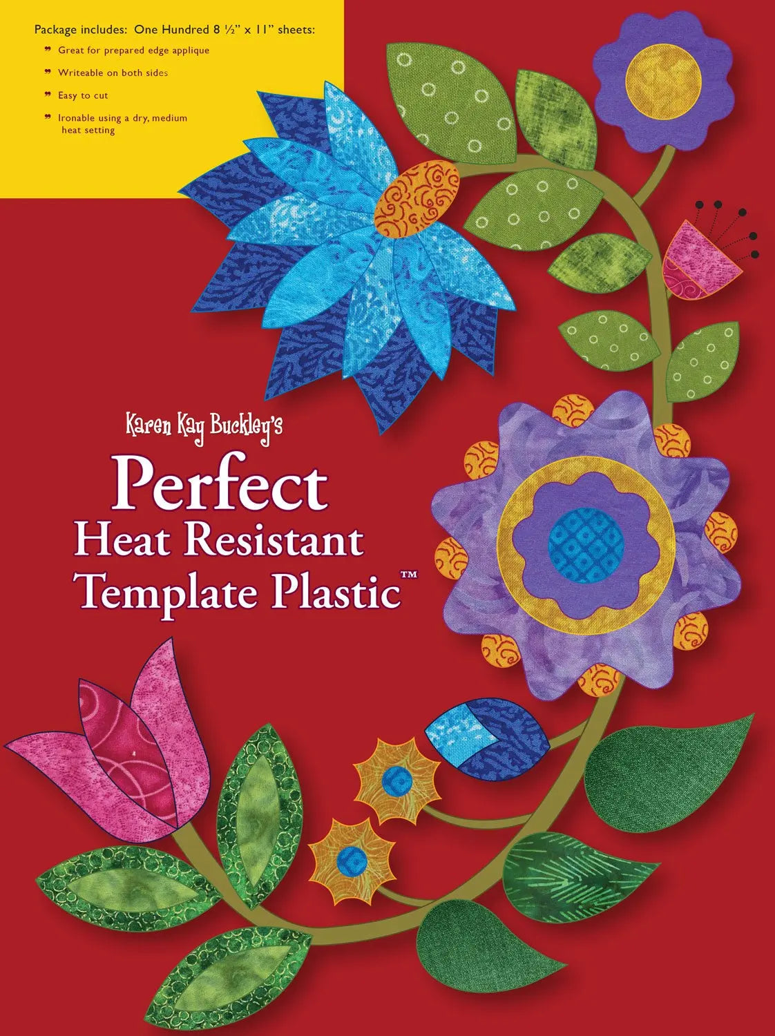 Karen Kay Buckley's Perfect Heat Resistant Template Plastic 100pk - Linda's Electric Quilters
