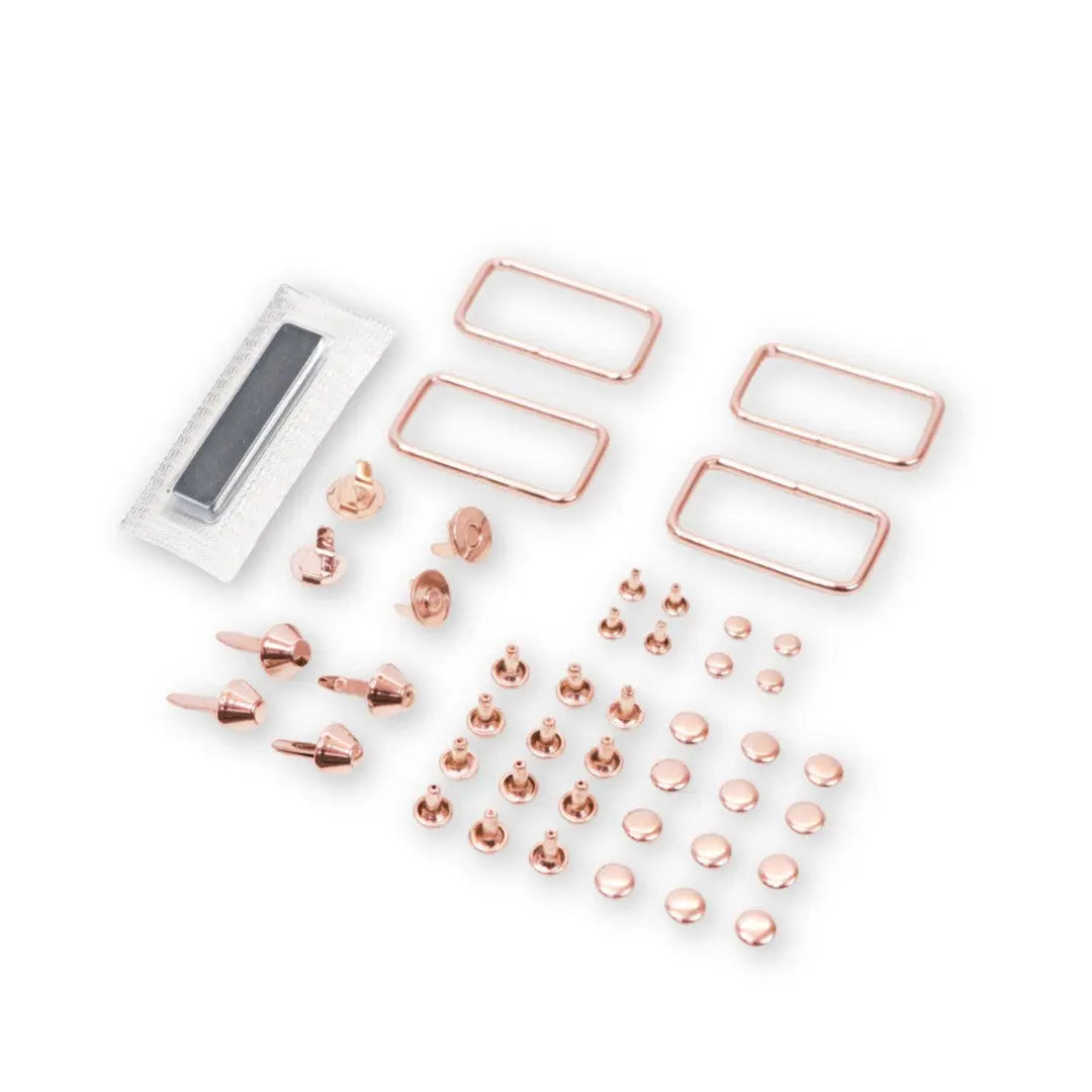 Katye Hardware Kit Rose Gold - Linda's Electric Quilters