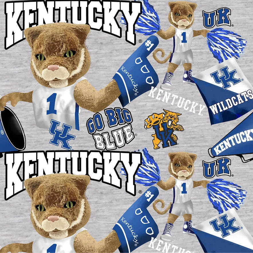 Sykel Kentucky Wildcats mascot licensed collegiate quilting cotton by the yard