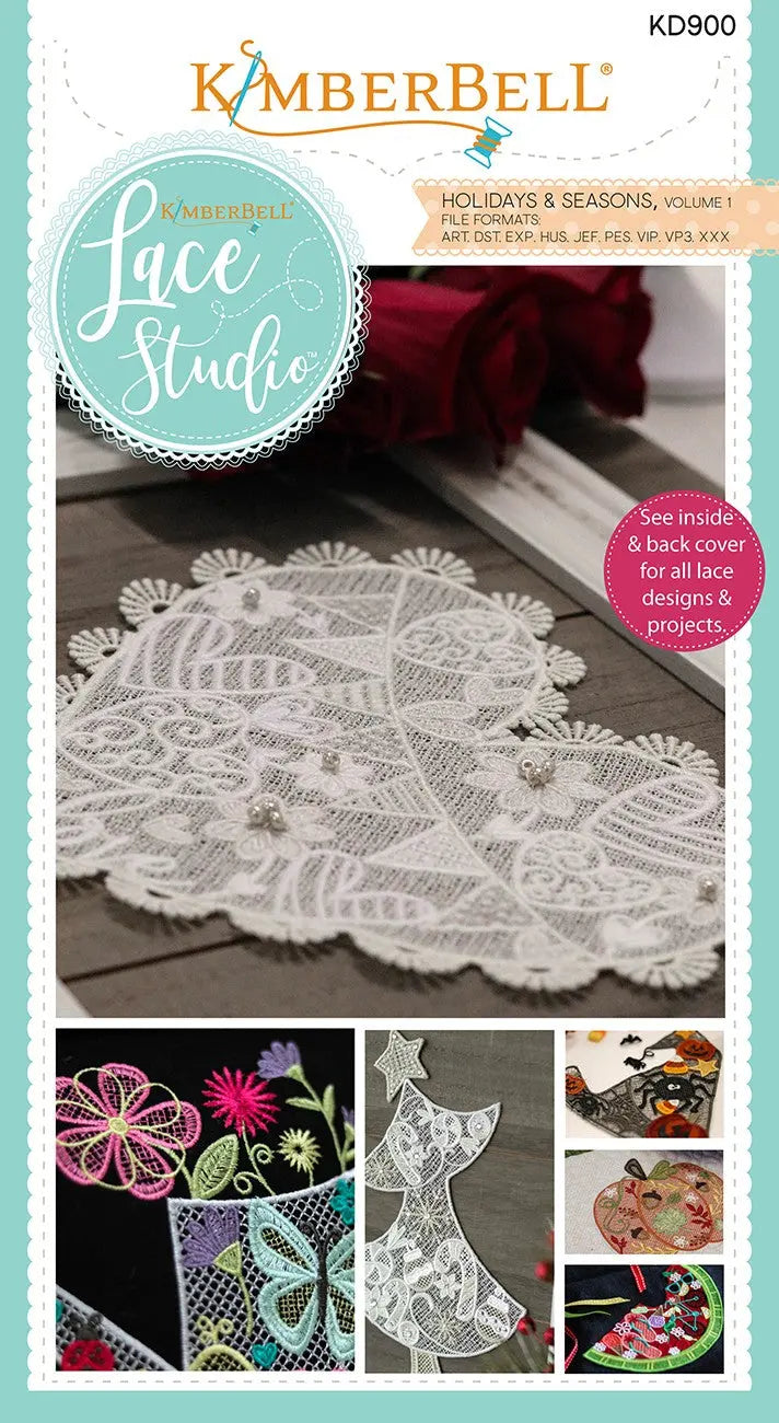 Kimberbell Lace Studio Holidays And Seasons Volume 1 - Linda's Electric Quilters