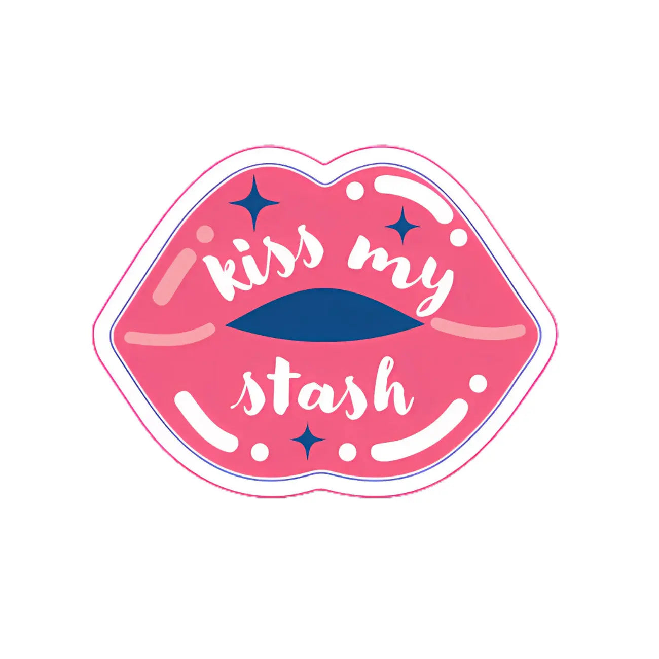Kiss My Stash Sticker 6pk - Linda's Electric Quilters