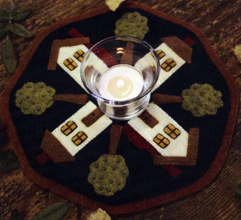 Kit Candle Mat Houses - Linda's Electric Quilters