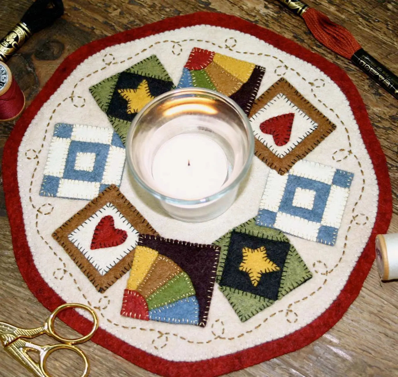 Kit Candle Mat Quilt Blocks - Linda's Electric Quilters