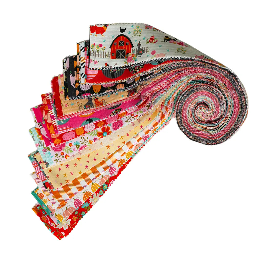 Kitty Loves Candy Poppie Cotton 2.5" Strips Poppie Cotton