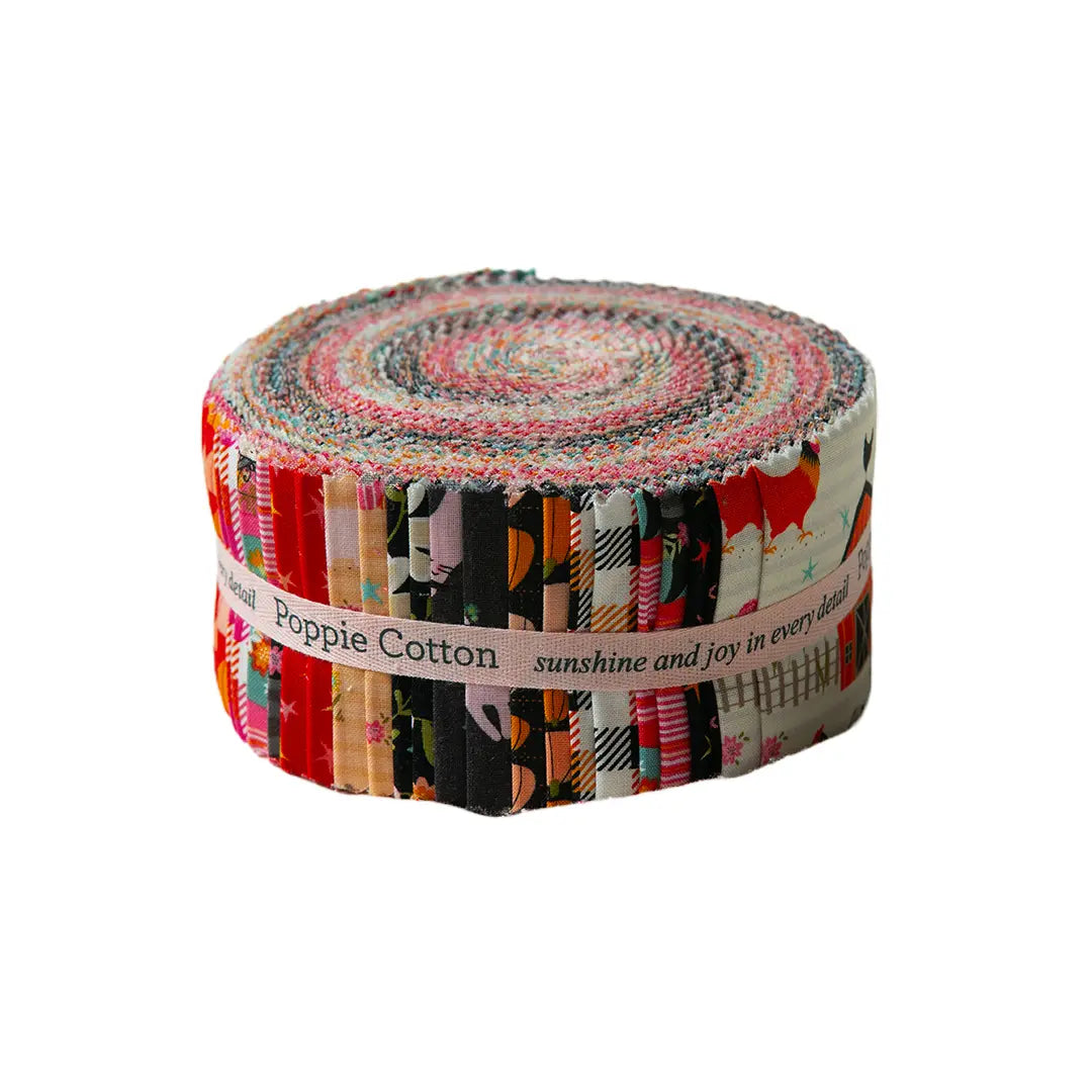 Kitty Loves Candy Poppie Cotton 2.5" Strips Poppie Cotton