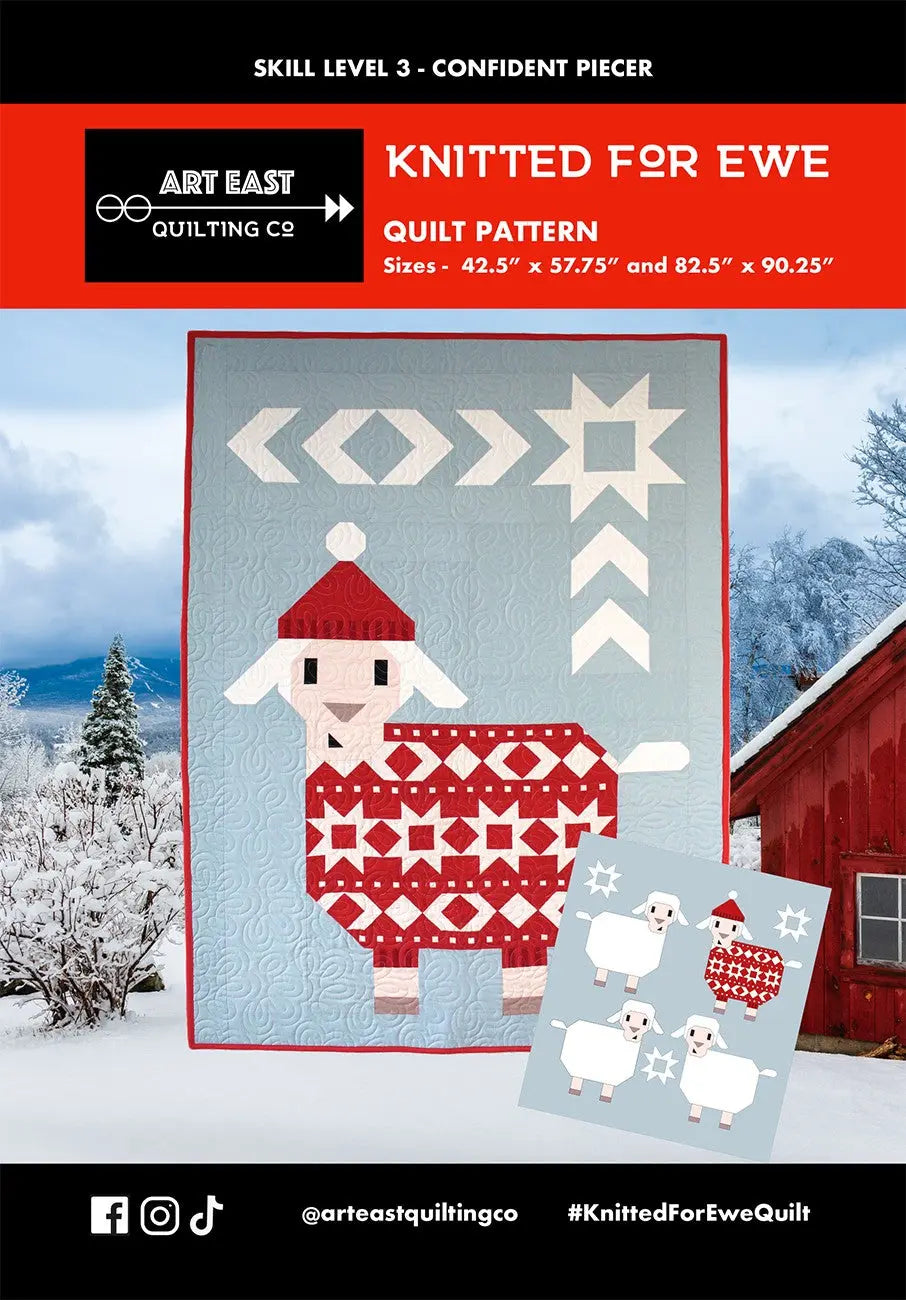 Knitted for Ewe Quilt Pattern - Linda's Electric Quilters